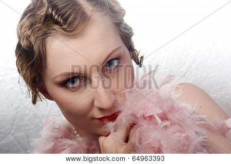 Portrait of an tractive elegant young woman.