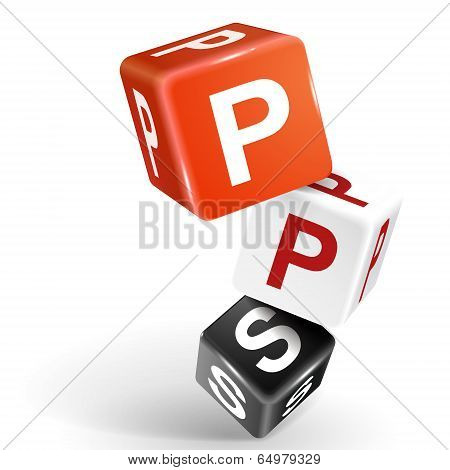 3D Dice Illustration With Word Pps