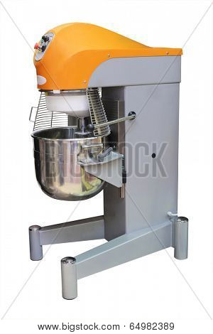 industrial dough mixer under the white background