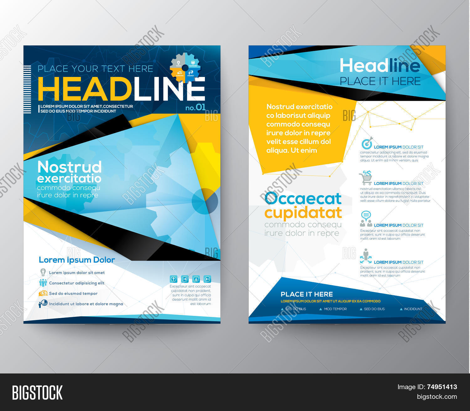 abstract triangle design vector vector photo bigstock workbook cover template
