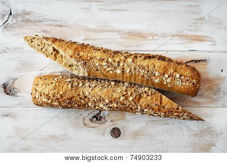 Loaf Of Rye And Seed Wholemeal.