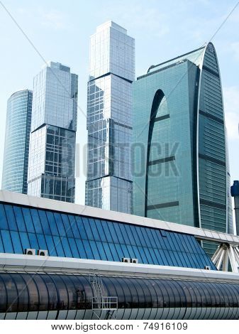 Moscow Blue Skyscrapers 2011