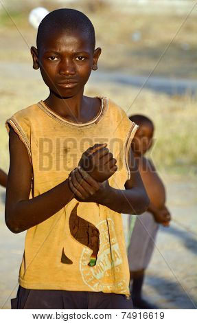 child living in town of Bangani