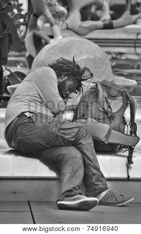 Homeless man