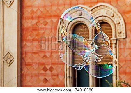 Giant Soap Bubbles And Historic Building 1