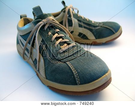 Denim-Turnschuhe