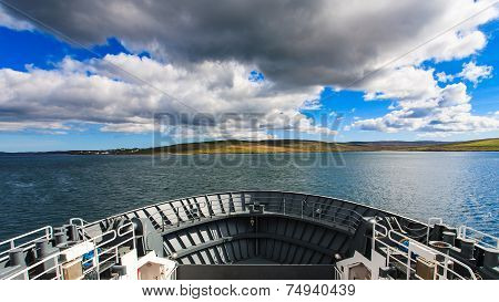 Front Of Ferry Boat At Lerwick, Shetland