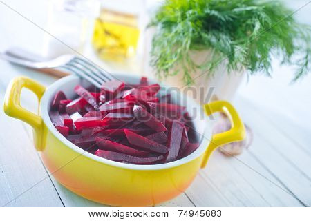 salad of boiled beets