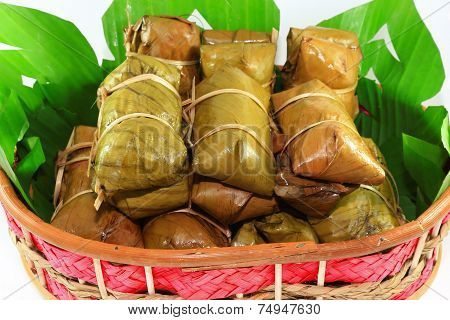 Bananas with sticky rice