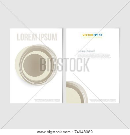Flyer template back and front design