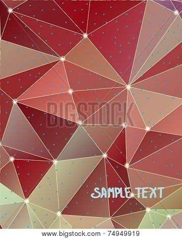 Abstract stylized background with triangles