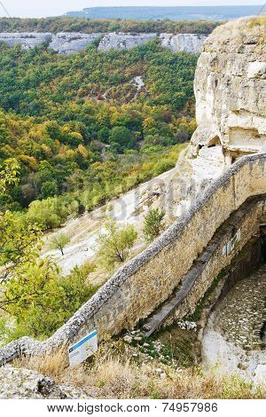Gorge Mariam Dere And Wall Of Chufut Kale Town