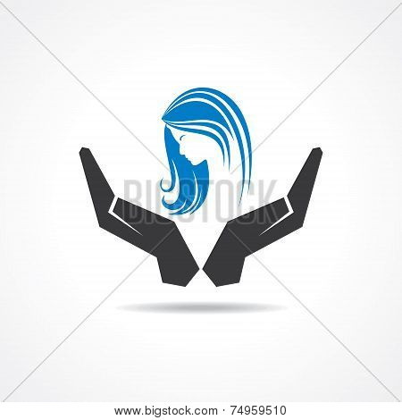 save girl child concept stock vector