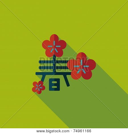 Chinese New Year Flat Icon With Long Shadow,eps10, Word 