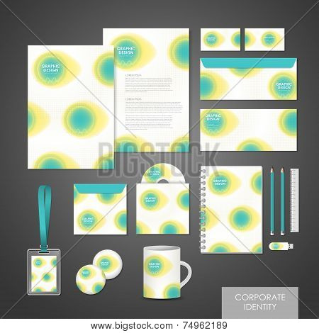 Watercolor Style Corporate Identity Set