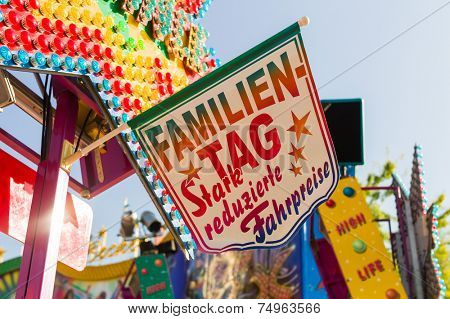 on a folk festival is an action for families. family day at the carousel.