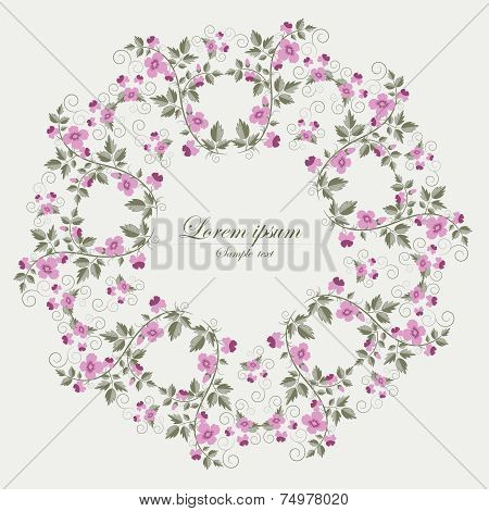 Vector template for folder, business card and invitation