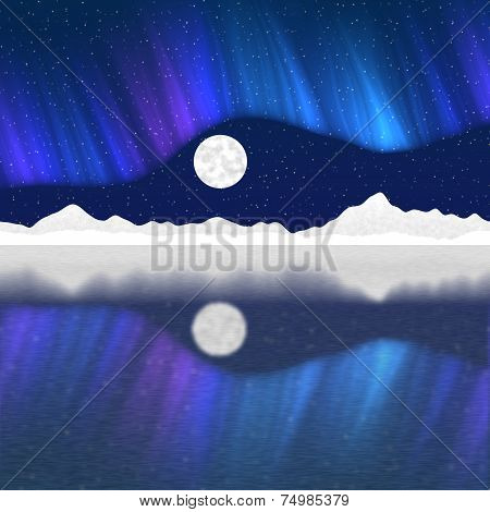 Arctic Pole Landscape Generated Hires Background