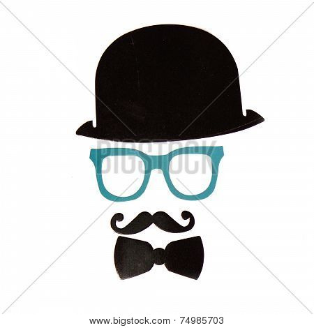 Photobooth Birthday And Party Set - Glasses, Hats, Crowns, Masks, Lips, Mustaches