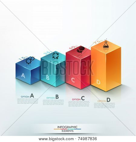 Modern infographics options banner.
