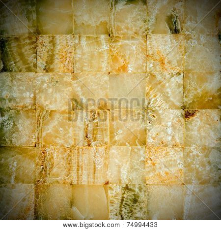 Amber-coloured Marble Mosaic