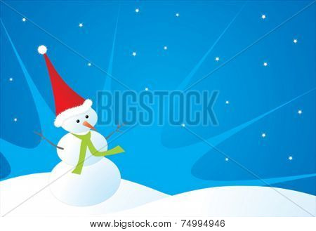 Vector snowman