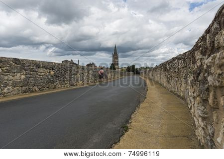 Road With Stroller Saint-emilion