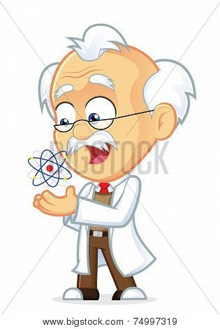 Vector Professor with an Atom