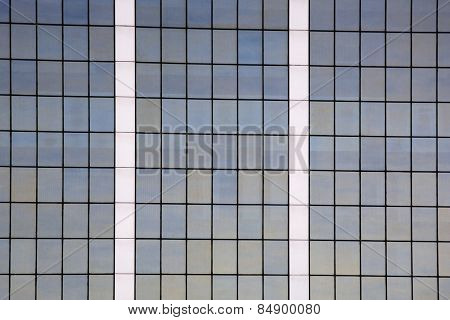 Front part of an office building, Gurgaon, Haryana, India