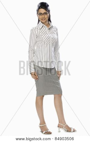 Portrait of a businesswoman posing