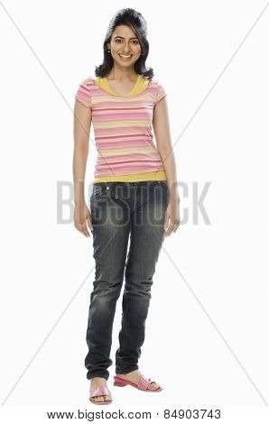 Portrait of a fashion model posing