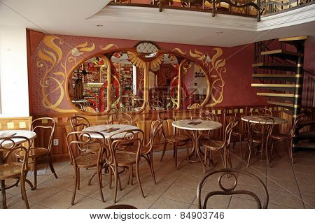 Old Cafe Interior In Typical Viennese Style,bratislava