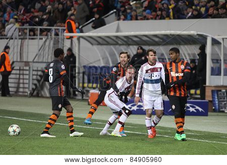 Football Game Shakhtar Donetsk Vs Bayern Munich