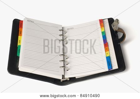 Close-up of a personal organizer