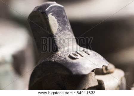 Close-up of an old lightswitch