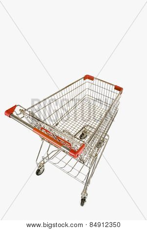 Top view of a shopping cart