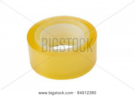 Close-up of a roll of adhesive tape