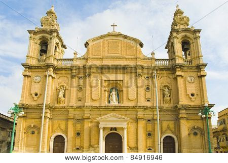 Facade of a church, Msida Parish Church, Msida, Malta