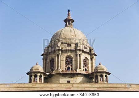 High section view of a government building, Rashtrapati Bhavan, New Delhi, India