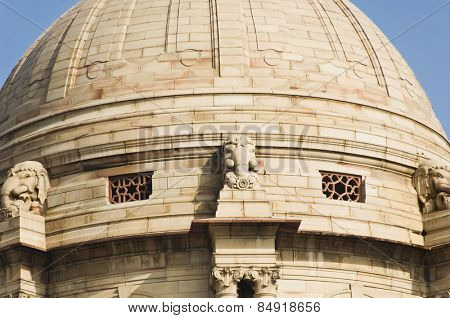 High section view of a government building, Rashtrapati Bhavan, New Delhi, India