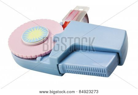 Close-up of a label maker