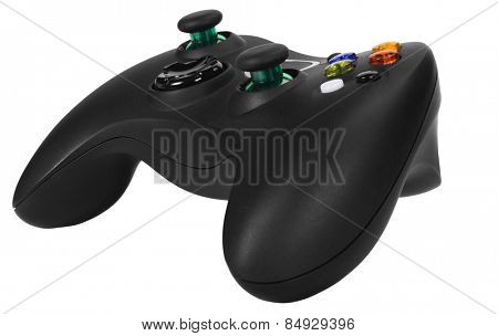 Close-up of a video game controller