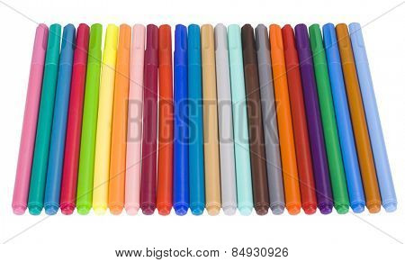 Close-up of felt tip pens