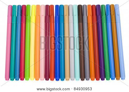 Close-up of felt tip pens