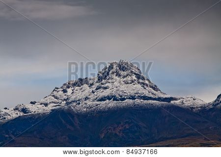 Illinizas seen from Cotopaxi volcano in Ecuador