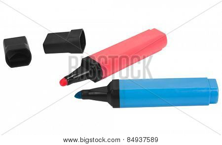 Close-up of highlighter pens