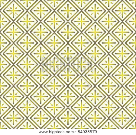 Yellow Plus Sign And Rectangle Seamless Pattern On Pastel Background