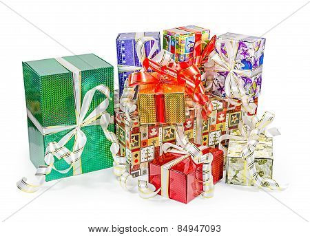 Gift boxes pack with bows