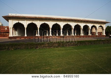 View of the Diwan-E-Aam, Agra Fort, Agra, Uttar Pradesh, India