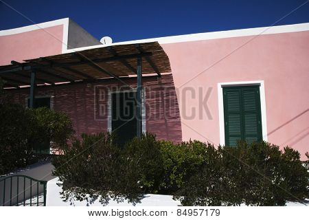Facade of a house, Ponza, Province Of Latina, Lazio, Italy